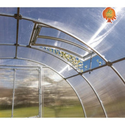 Dachluke automatisch Gewächshaus Polycarbonat Stahl Runddach Onyx