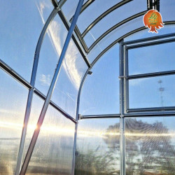 Dachluke automatisch Gewächshaus Polycarbonat Stahl Runddach Turmalin