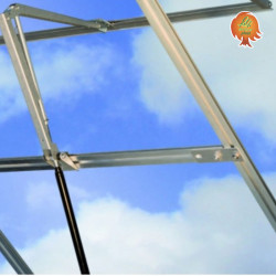 Fenster automatisch Gewächshaus Polycarbonat Stahl Runddach Perle