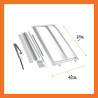 Fenster automatisch Gewächshaus Polycarbonat Stahl Satteldach Bernstein