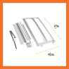 Fenster automatisch Gewächshaus Polycarbonat Stahl Spitzdach Firn