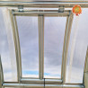 Fenster automatisch Gewächshaus Polycarbonat Stahl Spitzdach Firn