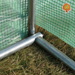 Gewächshaus Folie Stahl Runddach 2x4,5