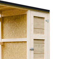 Holzlager Feuerkammer – Farbe wählen und aufstellen