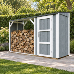 Holzlager Holzhort – Offenes Holzfach und Stauraum