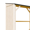 Holzlager Holzhort – Dach mit Metallkanten