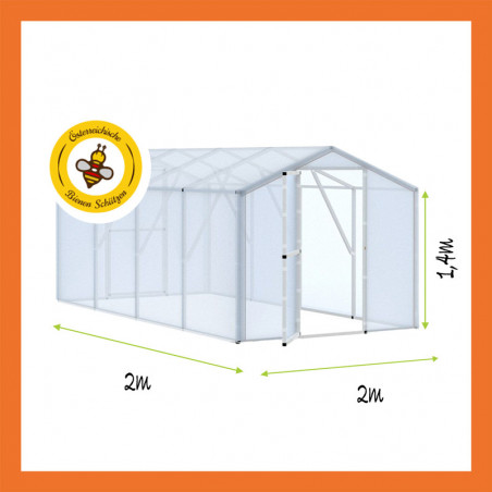 Gewächshaus Folie PVC 4m2