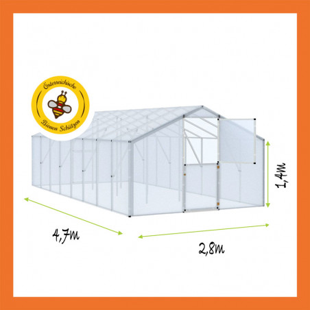 Gewächshaus Folie PVC 2,8x4,7