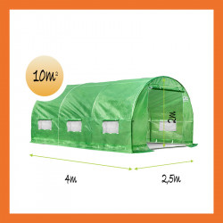 Maßangaben Gewächshaus 10m2 grün