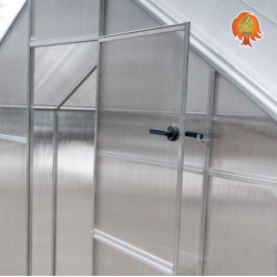 Foliengewächshaus Polycarbon Aluminium Türe
