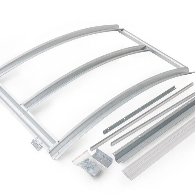 Dachluke automatisch Gewächshaus Polycarbonat Stahl Runddach Quarz – Ausführung