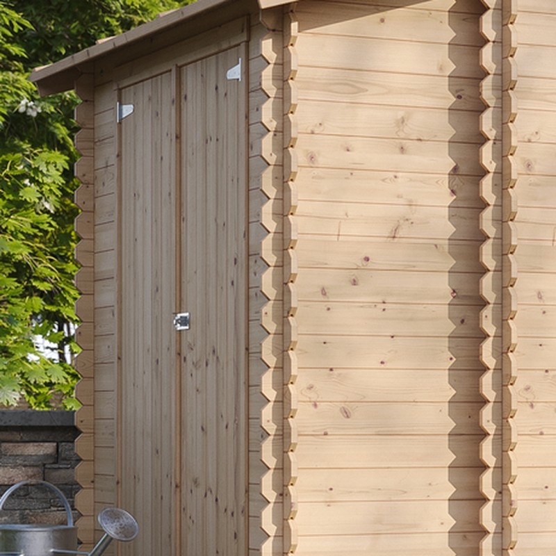 Gartenschuppen Holzkammer – Geräteschrank mit eigener Seitentür