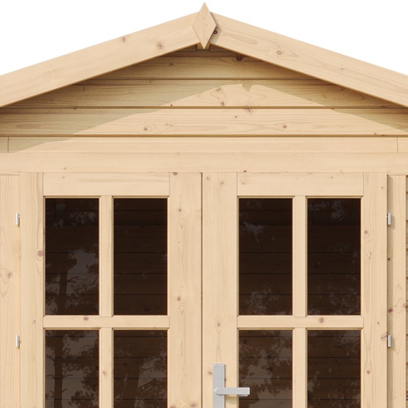 Gartenhaus Holz Elfenatelier – Satteldach und Eindeckung