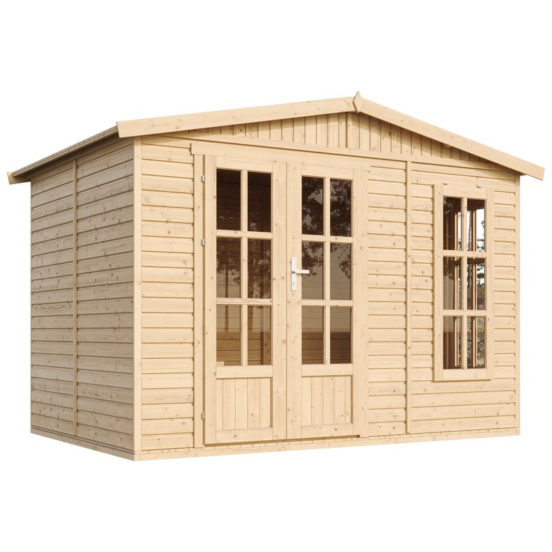 Gartenhaus Holz Elfenatelier – Anstrich, Untergrund und Aufbau
